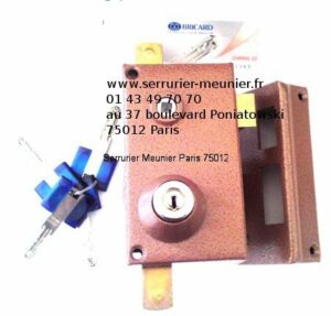 Serrure Bricard Chifral 3 ou 5 points verticale à fouillot main droite