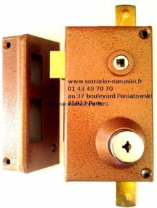 Serrure Bricard Super Sûreté à bille verticale à fouillot main gauche