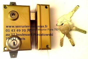 Serrure JPM Keso 2000 3 ou 5 points verticale à fouillot main droite