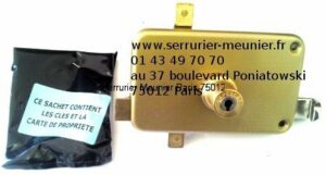 Serrure Laperche Rols horizontale à tirage main gauche 3 ou 5 points