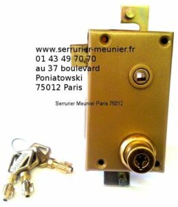 Serrure Pollux 3 ou 5 points verticale à fouillot main gauche