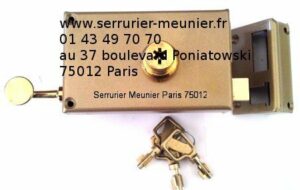 Serrure Pollux horizontale à tirage main droite